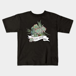 Succulents and plants mom 16 Kids T-Shirt
